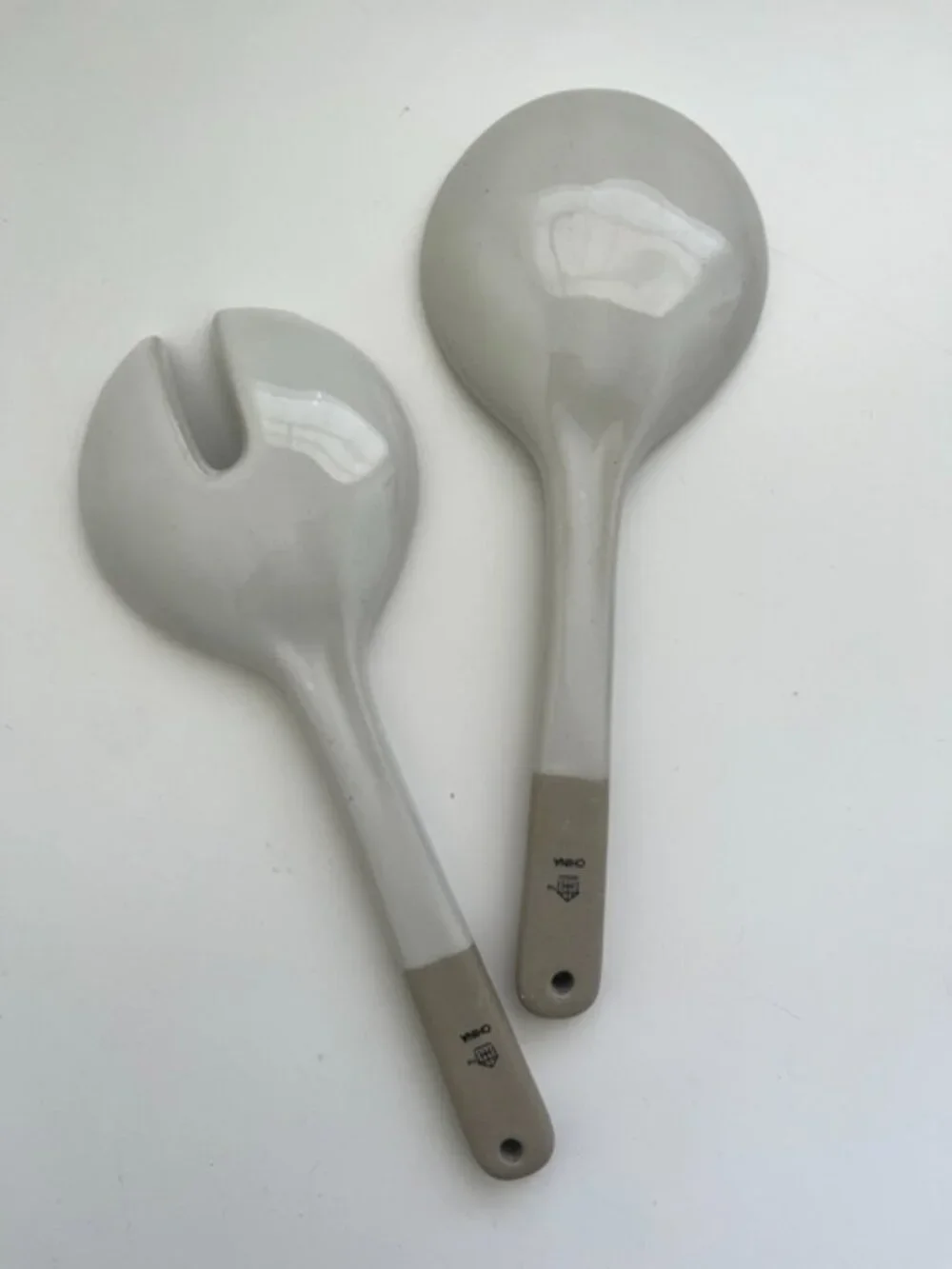 Hearth & Hand Two PIece Stoneware Salad Tongs